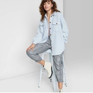 Wild Fable Light Blue Teddy Jacket